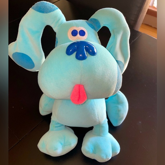 VINTAGE 10” Eden Viacom Blues Clues Dog Blue Plush Stuffed Puppy 90s stuffy - Picture 1 of 8